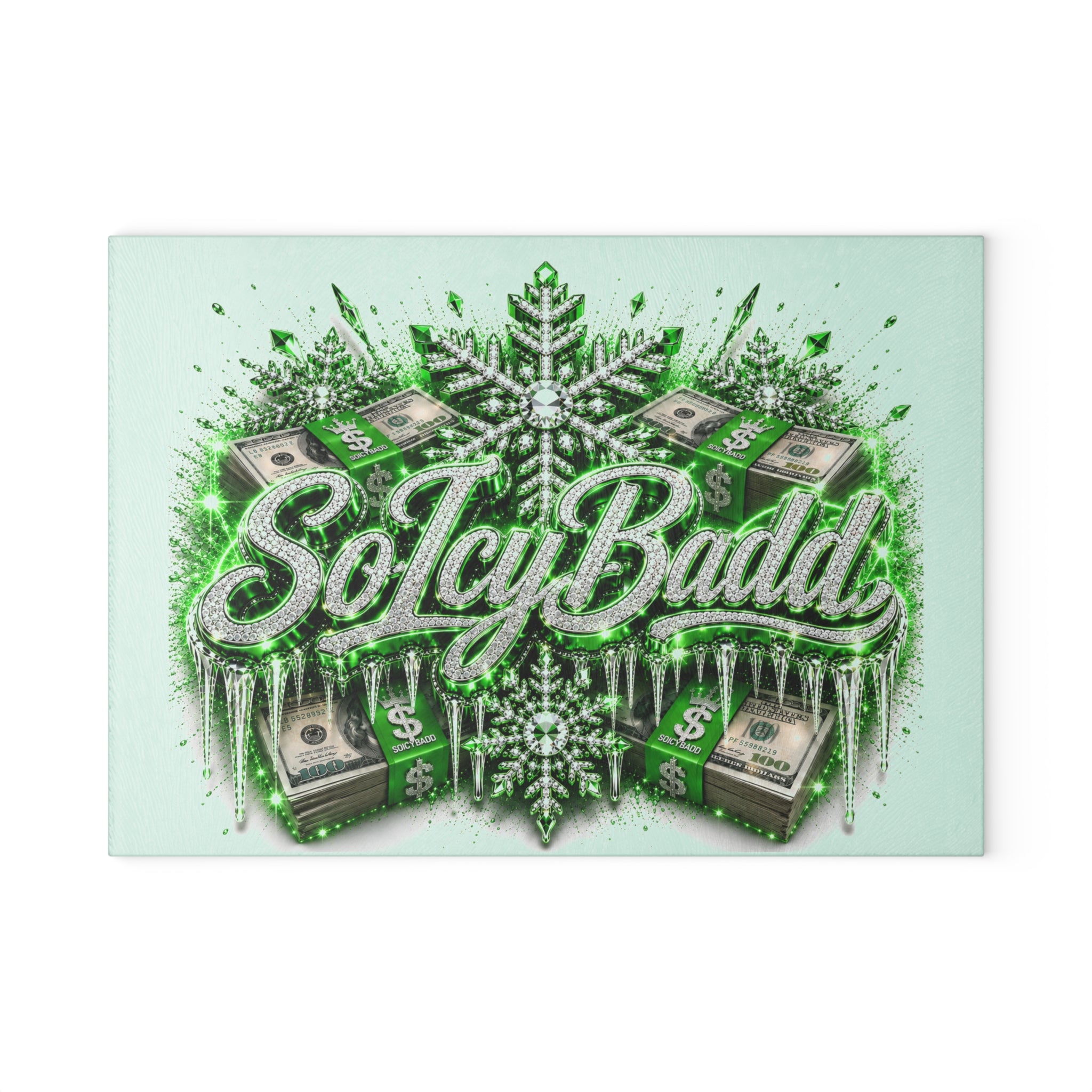 SoIcyBadd Icy Luxe Glass Cutting Board