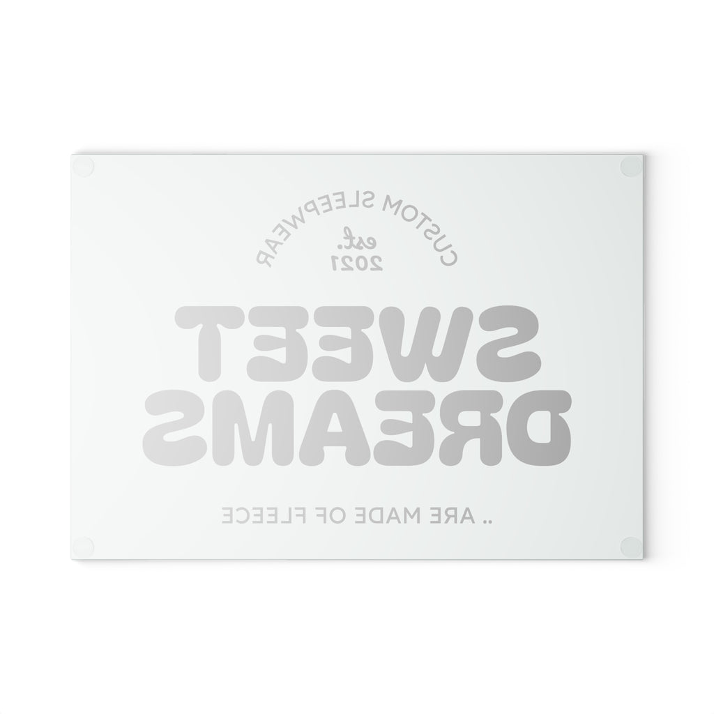 Sweet Dreams Glass Cutting Board