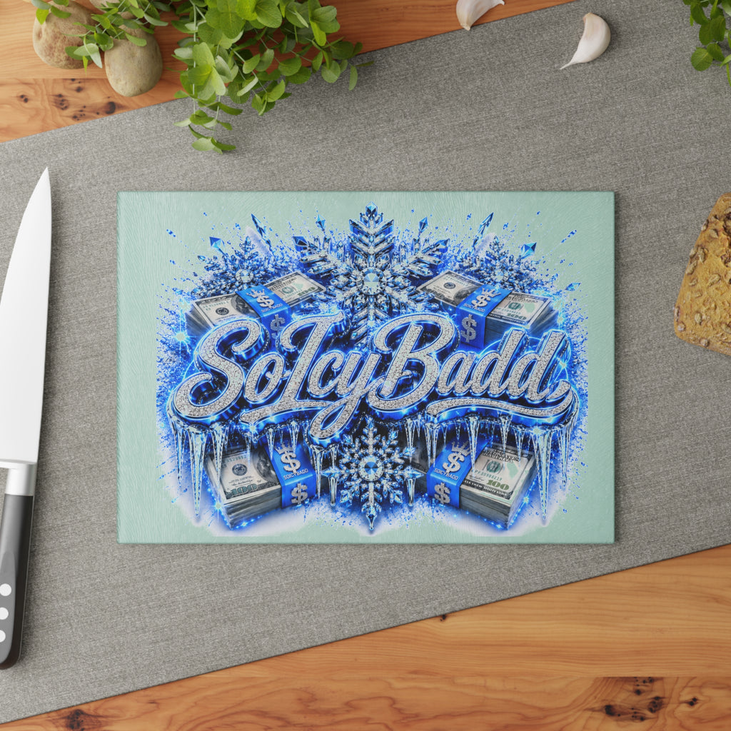 SoIcyBadd Icy Luxe Glass Cutting Board