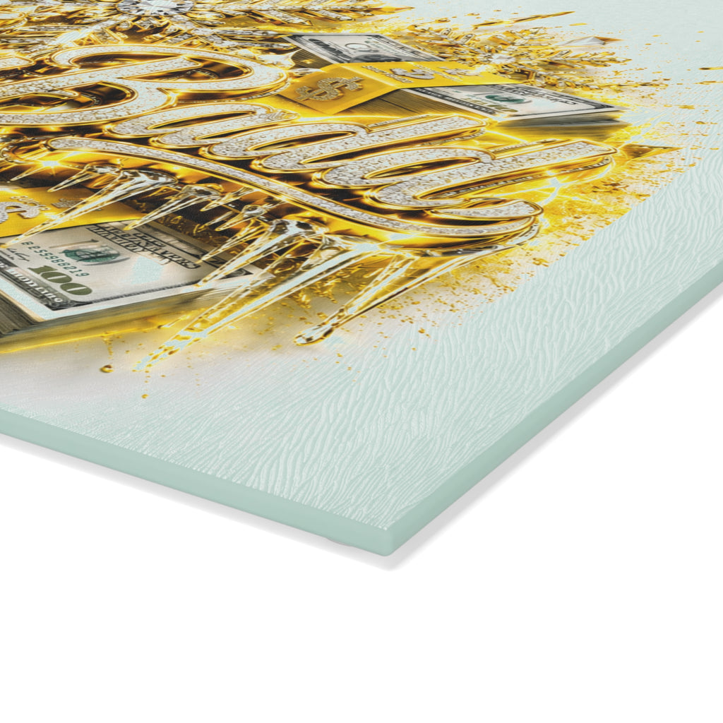 Icy Money Glass Kitchen Board