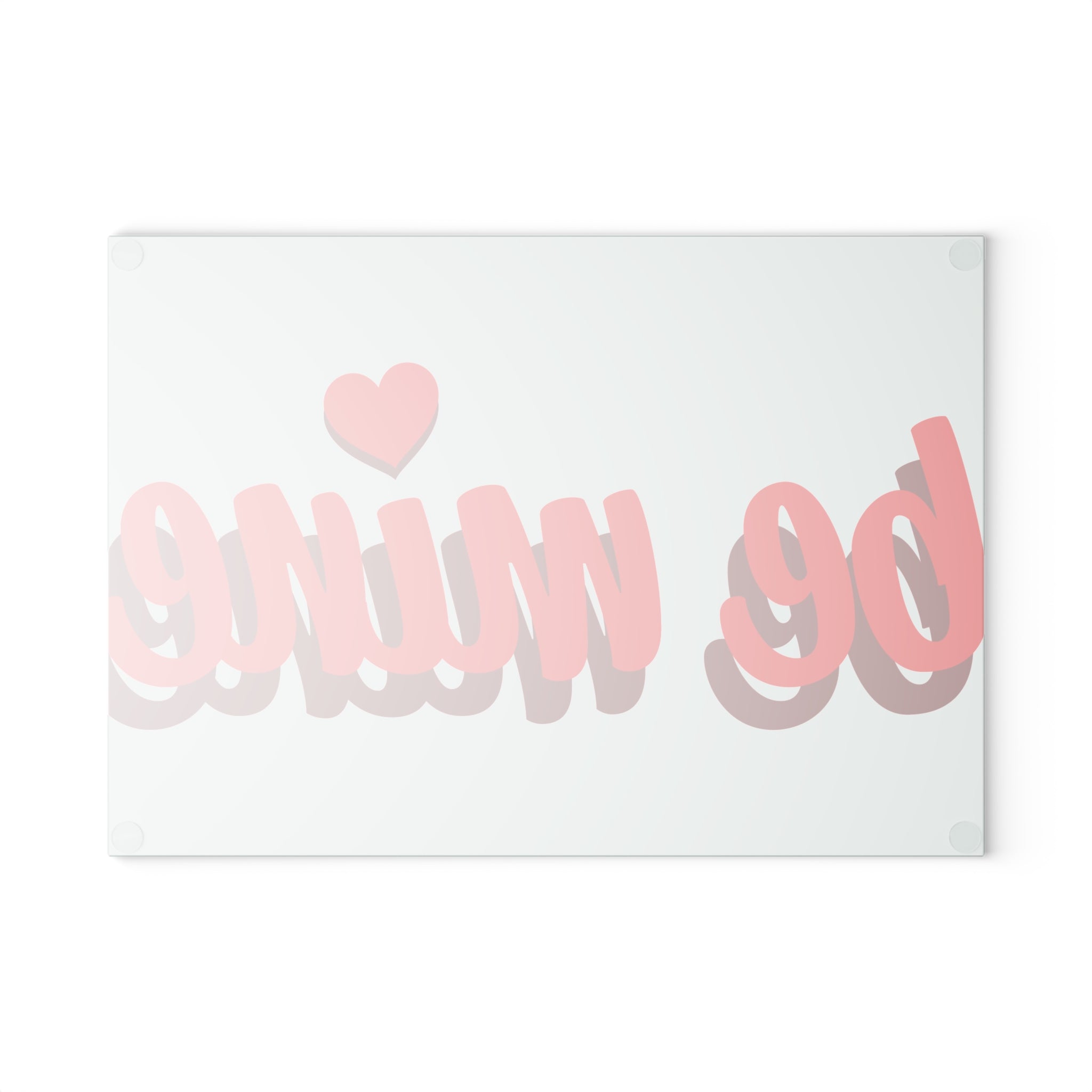 Be Mine Glass Cutting Board
