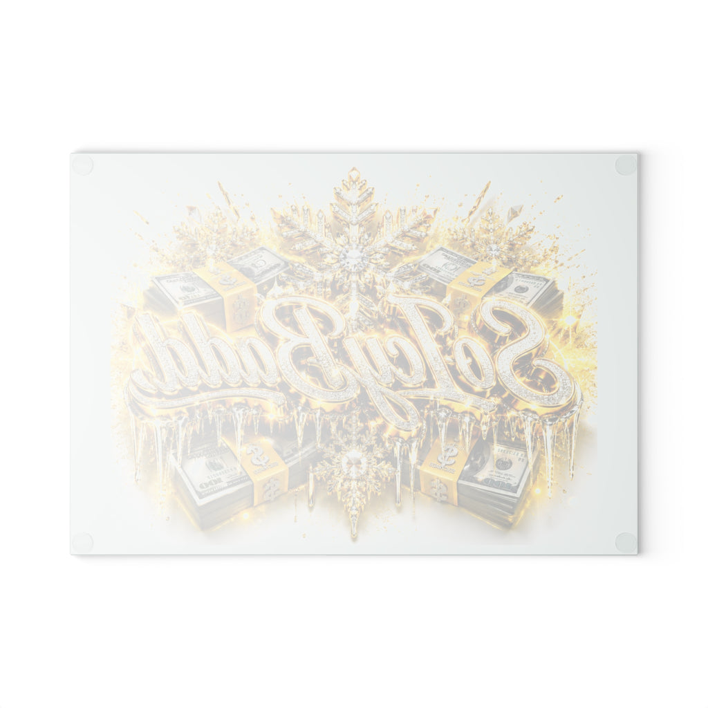 Icy Money Glass Kitchen Board