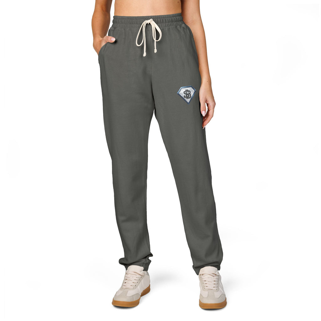 SoIcyBadd Diamond Logo Garment-Dyed Fleece Sweatpants